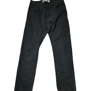 Levi's 511 Slim Fit Jeans Black Stretch Denim‎ Men's 28x28 Dark Wash Classic